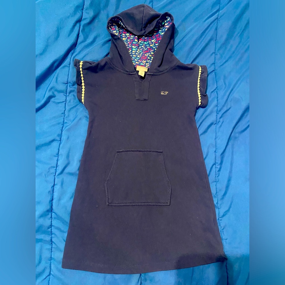 Vineyard Vines Target Little Girls 5T Navy Hooded Cover Up Swim Dress